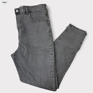 Everlane High Rise Skinny Authentic Stretch Faded Black Jeans Size 32